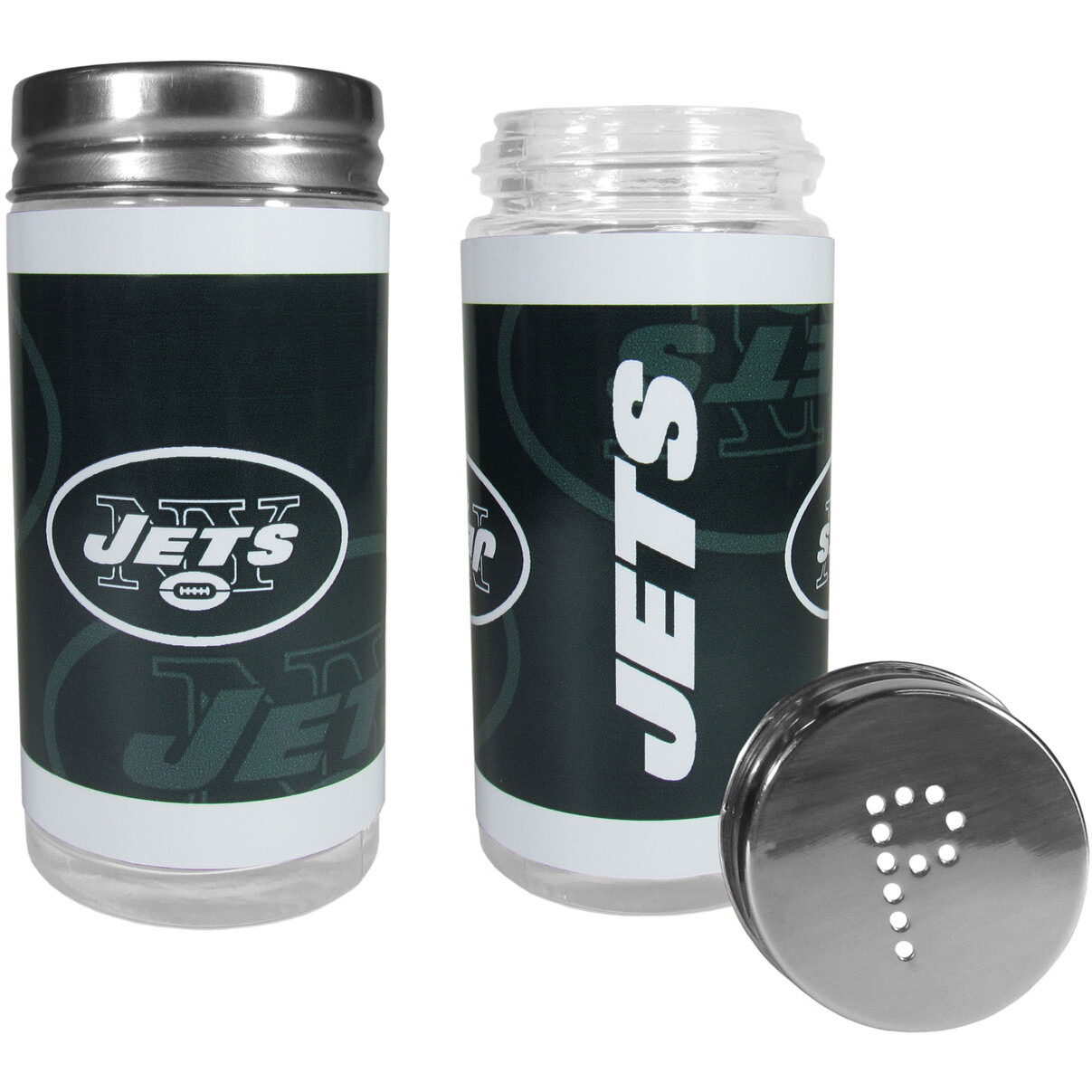 New York Jets Salt and Pepper Shakers Tailgater