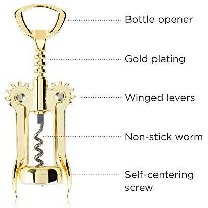 True 5437 Belmont gold Winged corkscrew