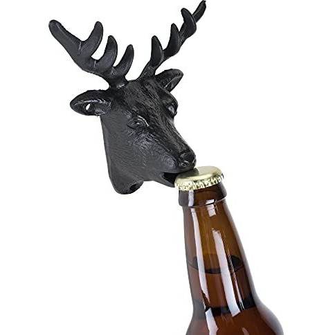 Cast Iron Wall Mounted Deer Bottle Opener by Foster and Rye