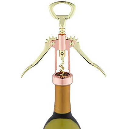 Copper and Gold Winged Corkscrew by Twine