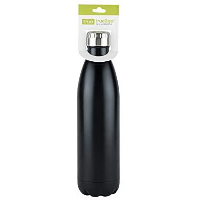 True2Go 750ml Water Bottle in Matte Black by True