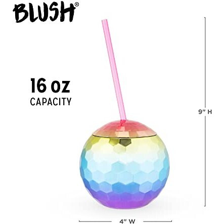 Rainbow Disco Ball Tumbler by Blush