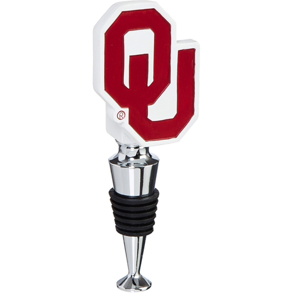 Oklahoma Sooners Wine Bottle Stopper Logo - Special Order