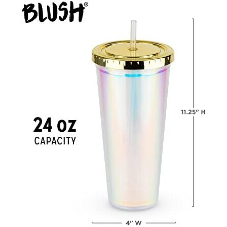 Iridescent Drink Tumbler by Blush