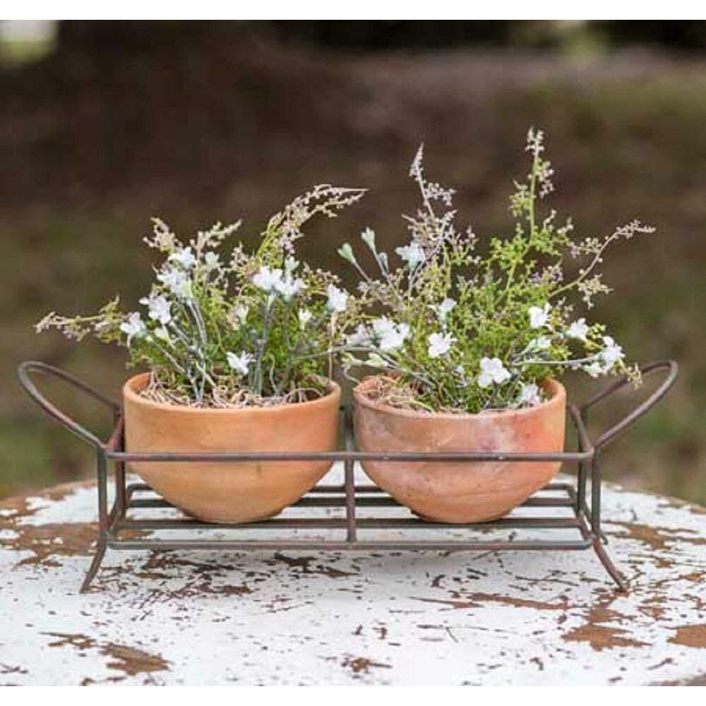 Iron Caddy with Two Pots