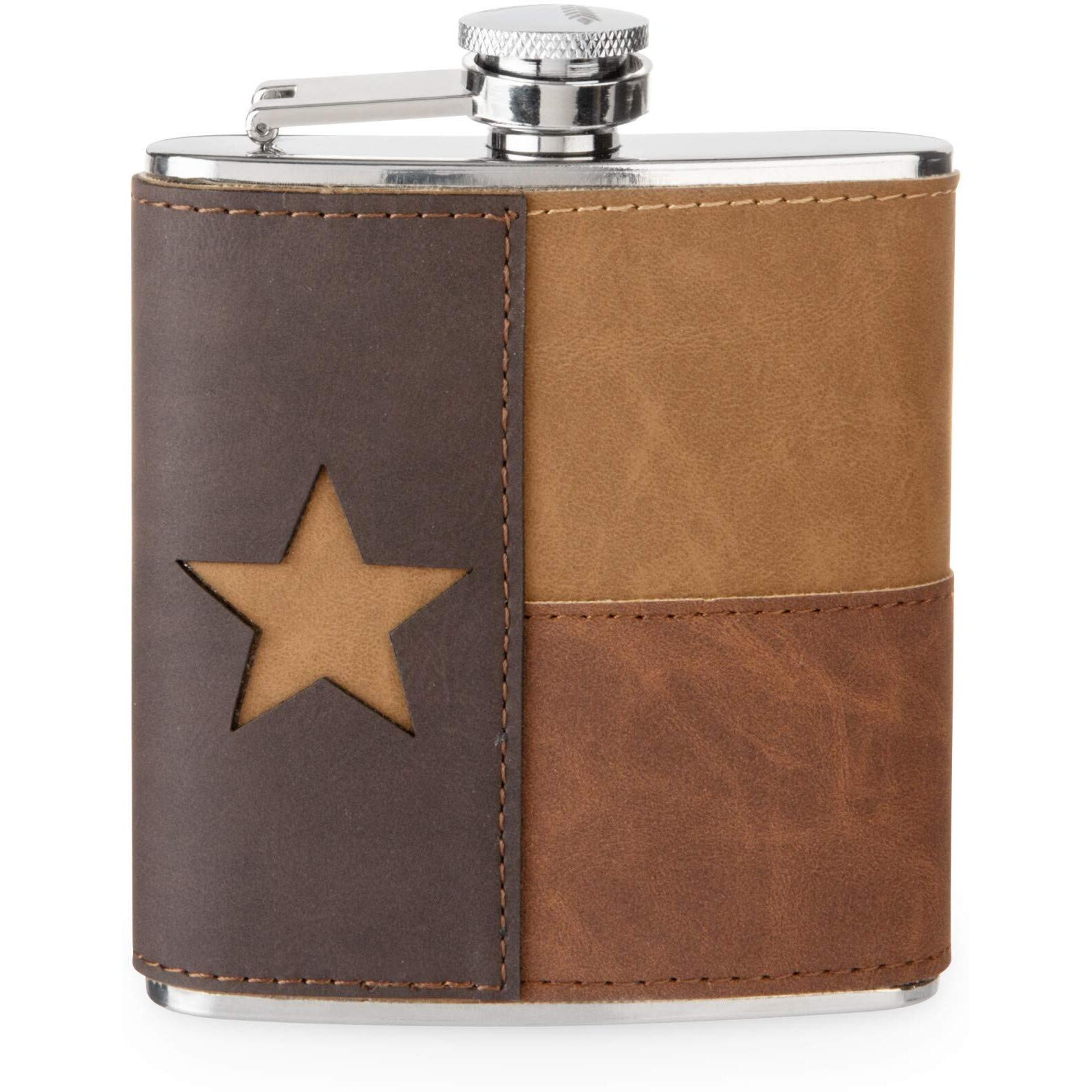 Leather Texas Flask by Foster & Rye