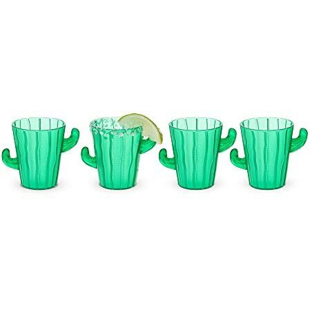 Cactus Shot Glasses, Set of 4 by True Zoo