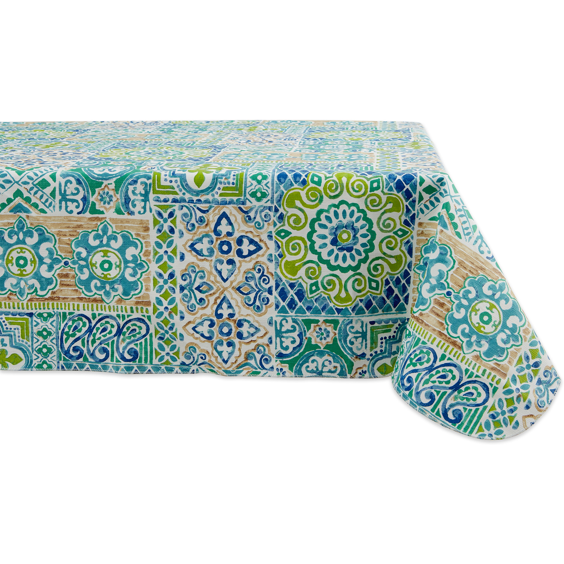 J&M Spanish Tile Vinyl Tablecloth 60x102