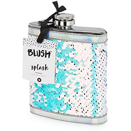 Splash Mermaid Change Sequin Captive Flask by Blush