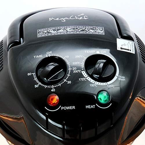 MegaChef Multipurpose Countertop Halogen Oven Air Fryer/Rotisserie/Roaster in Black