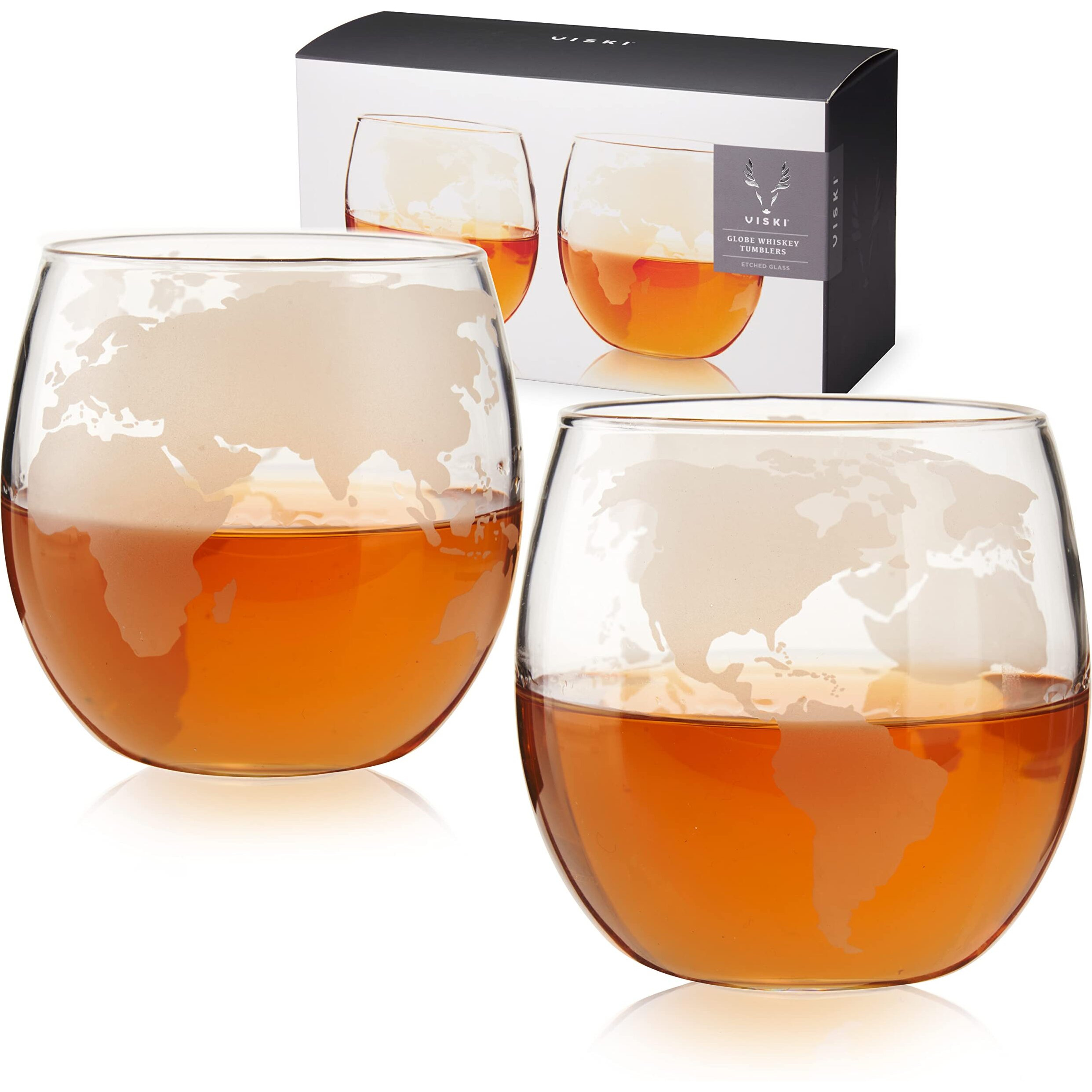 Globe Whiskey Tumblers by Viski