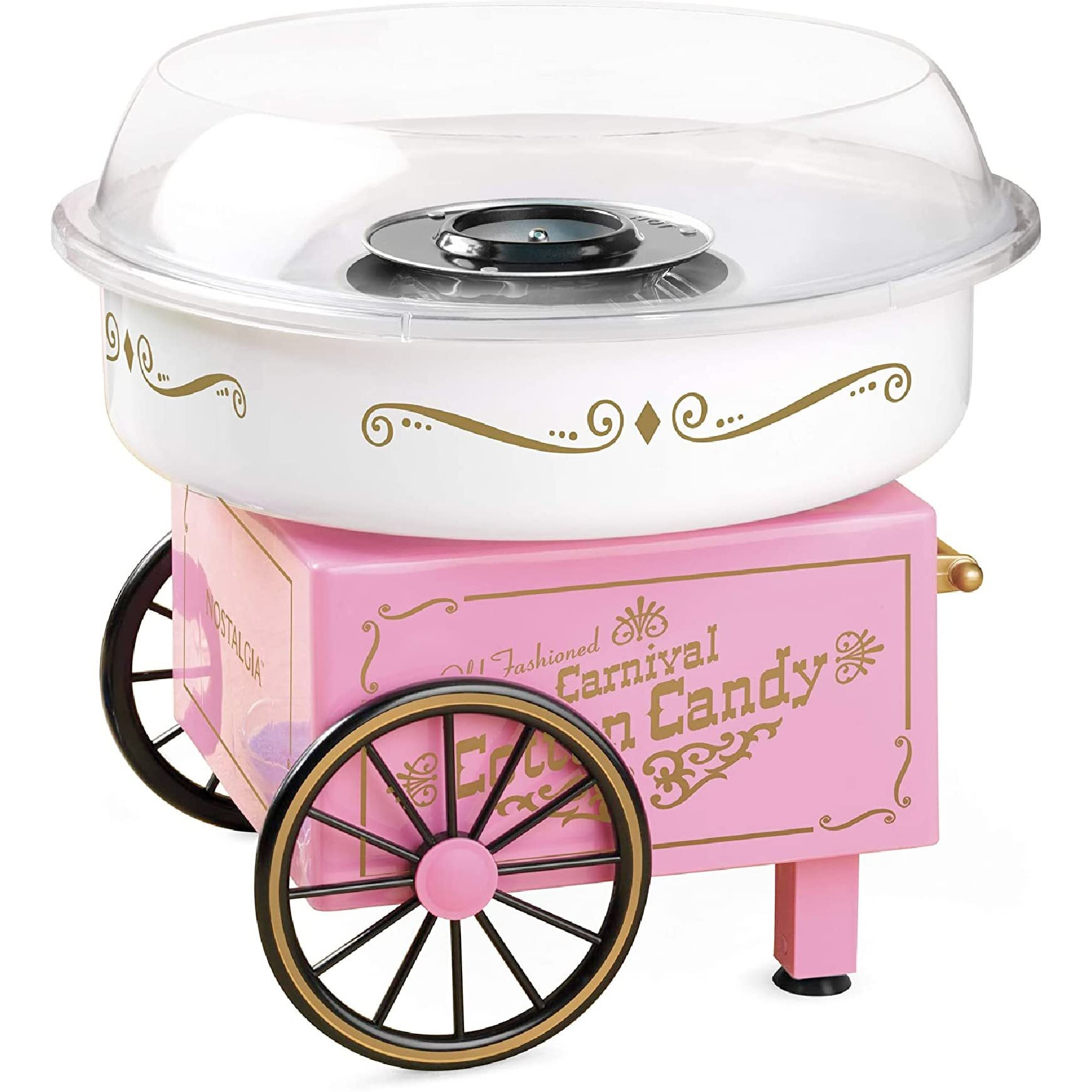 Nostalgia PCM306PK Vintage Hard & Sugar-Free Candy Cotton Candy Maker