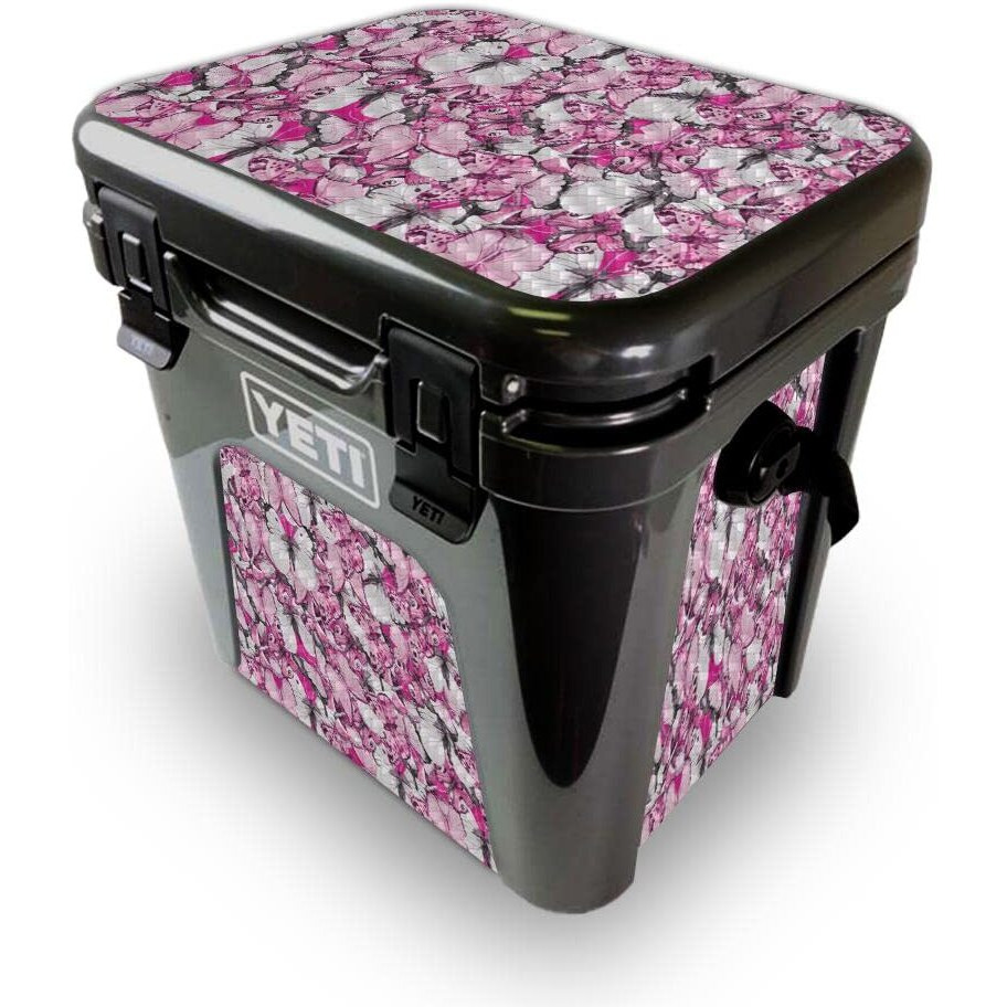 MightySkins YEROAD24-Butterflies Skin for Yeti Roadie 24 Hard cooler - Butterflies