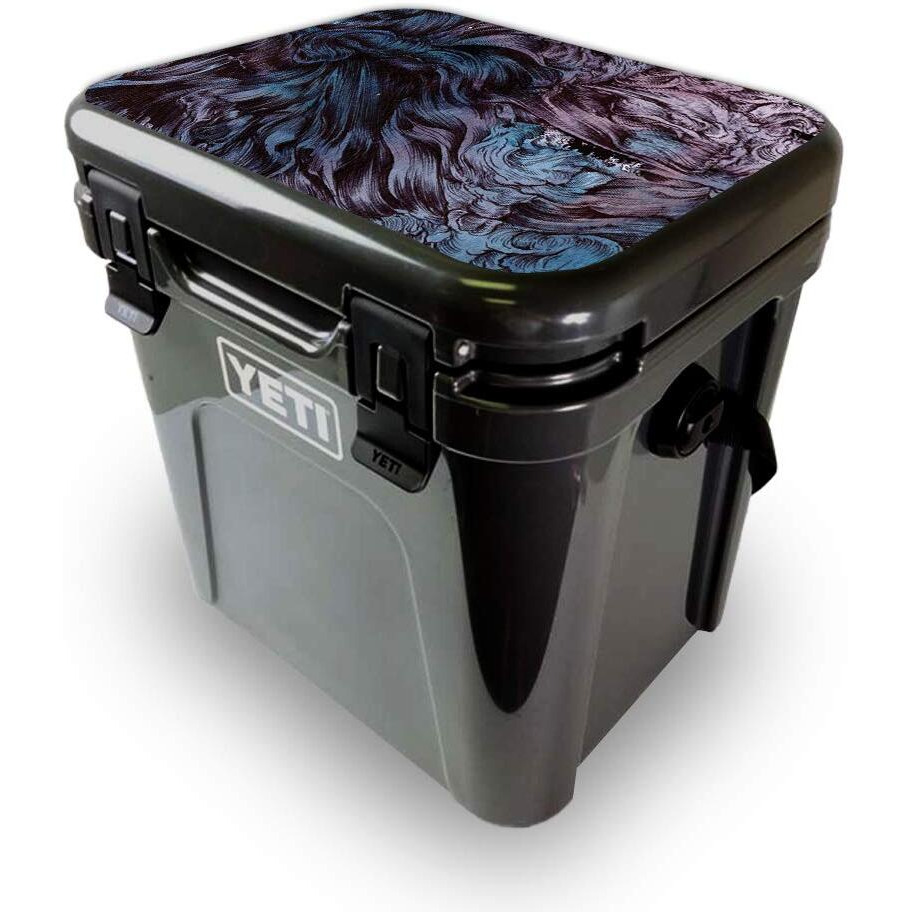 MightySkins YEROA24LID-Angry Ripple Skin for Yeti Roadie 24 Hard cooler Lid - Angry Ripple