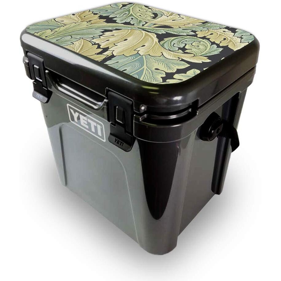 MightySkins YEROA24LID-Acanthus Skin for Yeti Roadie 24 Hard cooler Lid - Acanthus