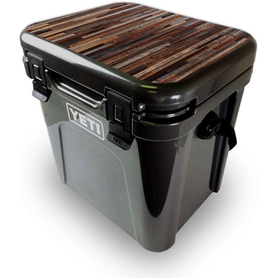 MightySkins YEROA24LID-Woody Skin for Yeti Roadie 24 Hard cooler Lid - Woody