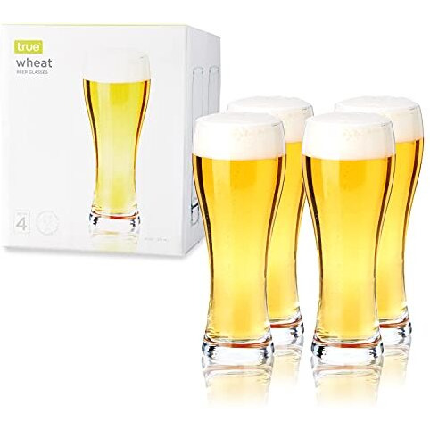 Wheat Beer Glasses, Set of 4 by True