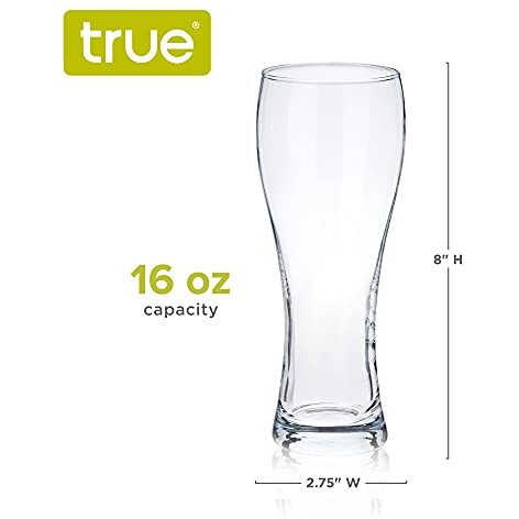 Wheat Beer Glasses, Set of 4 by True