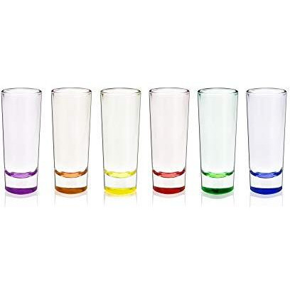 2 oz Shot Glass Shooters, Set of 6 by True