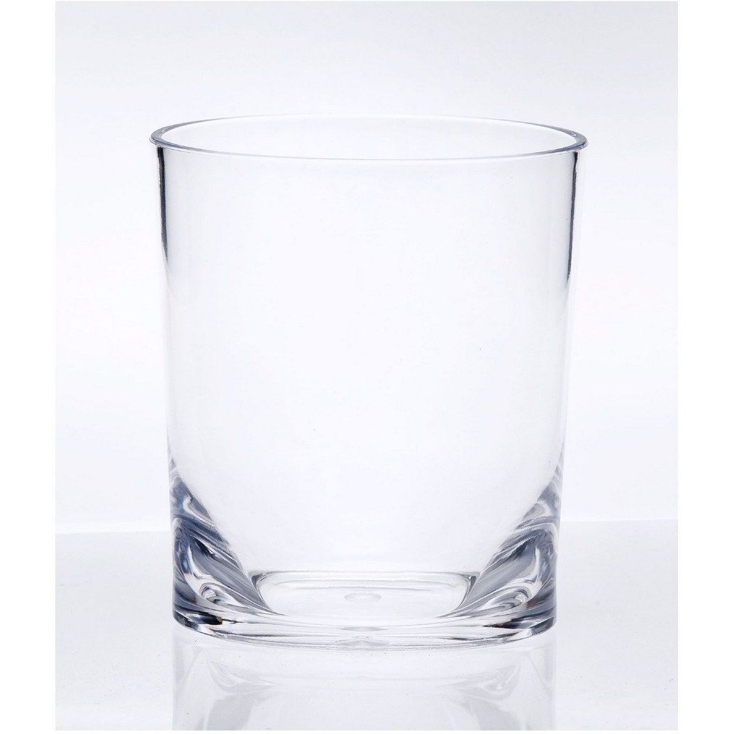 Designer Oval Halo clear Acrylic DOF Tumbler Set of 4 (12oz), Premium Quality Unbreakable Stemless Acrylic Tumbler for All Purpose(D0102H5L722)