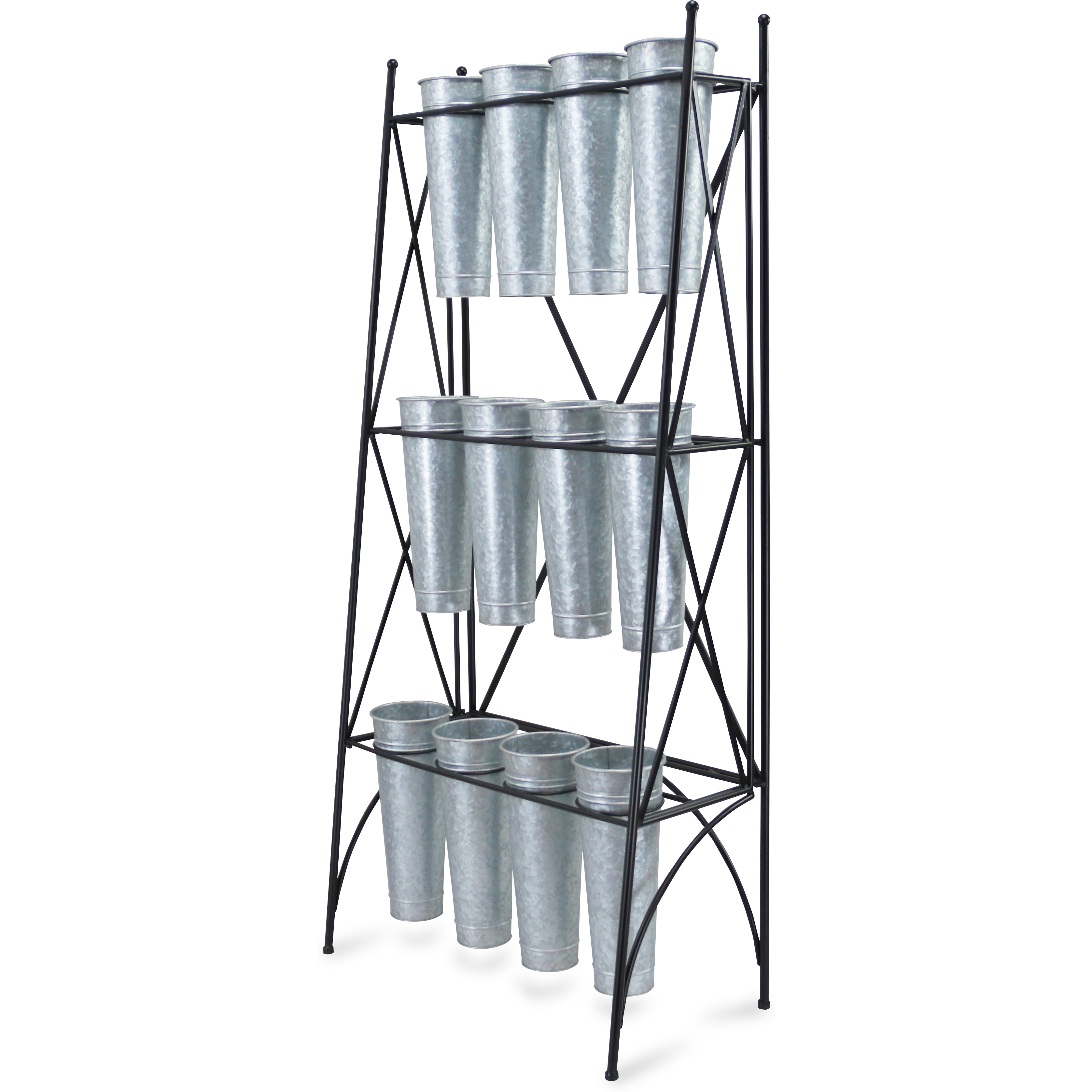 Kora 12 Pot Folding Metal Plant Stand