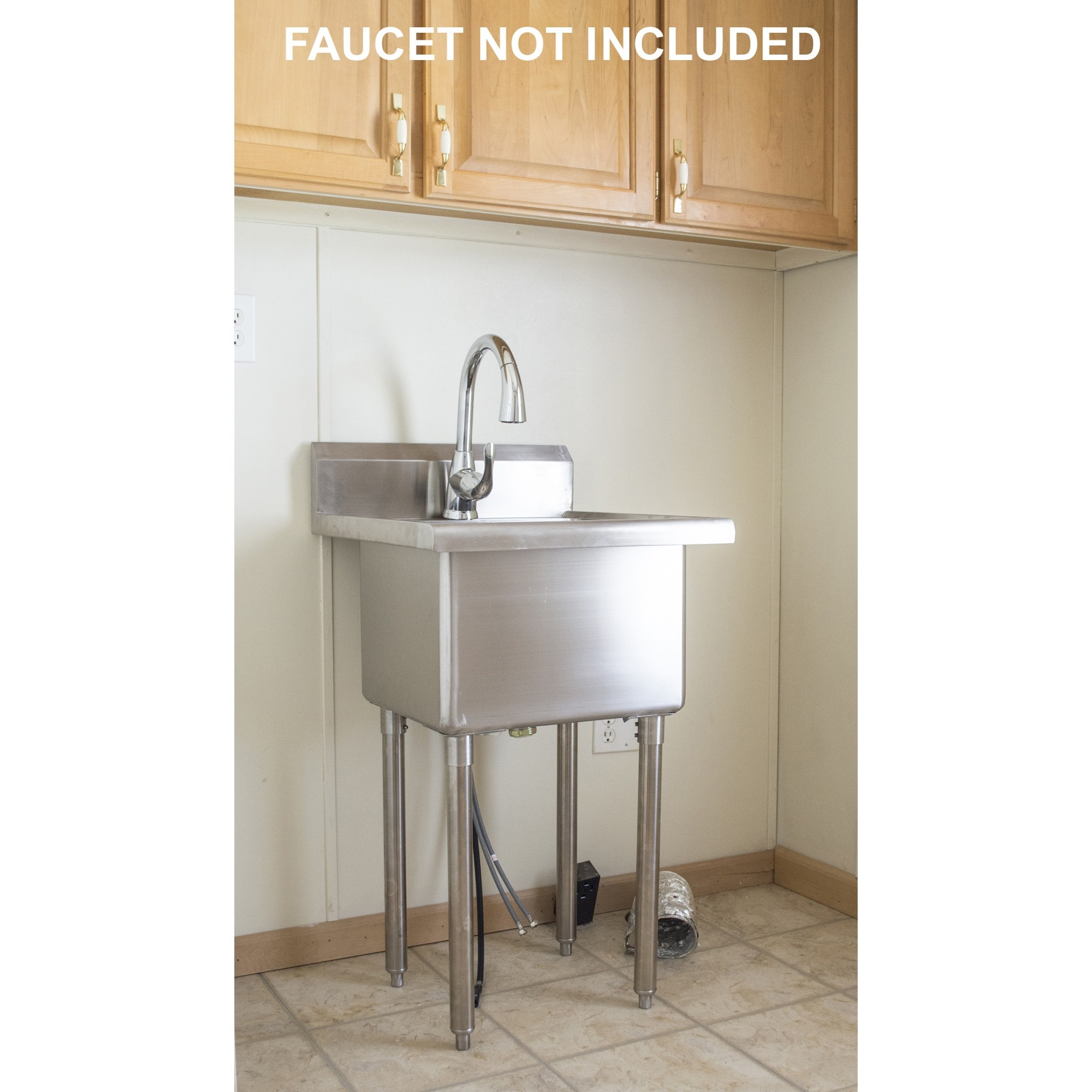 AmeriHome Stainless Steel Utility Sink