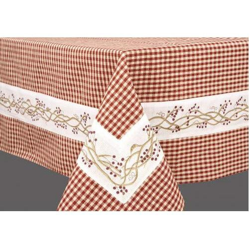 52 x 72 in. Table Cloth  Berryvine Burgundy