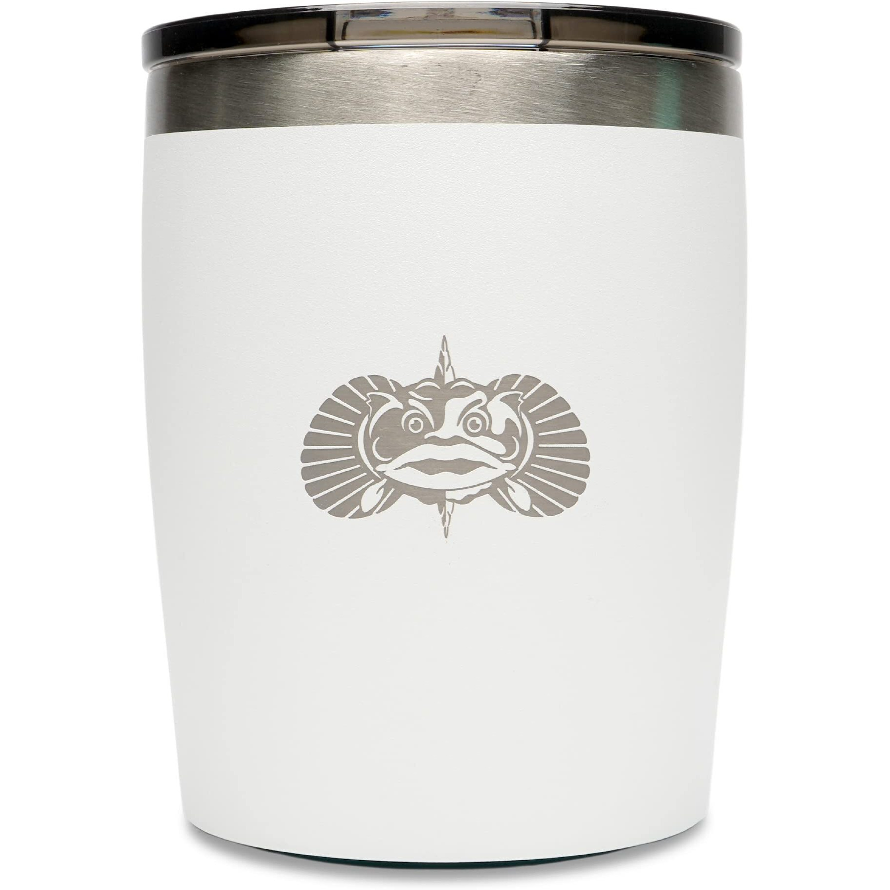 TOADFISH NON-TIPPING 10OZ ROCKS TUMBLER - WHITE