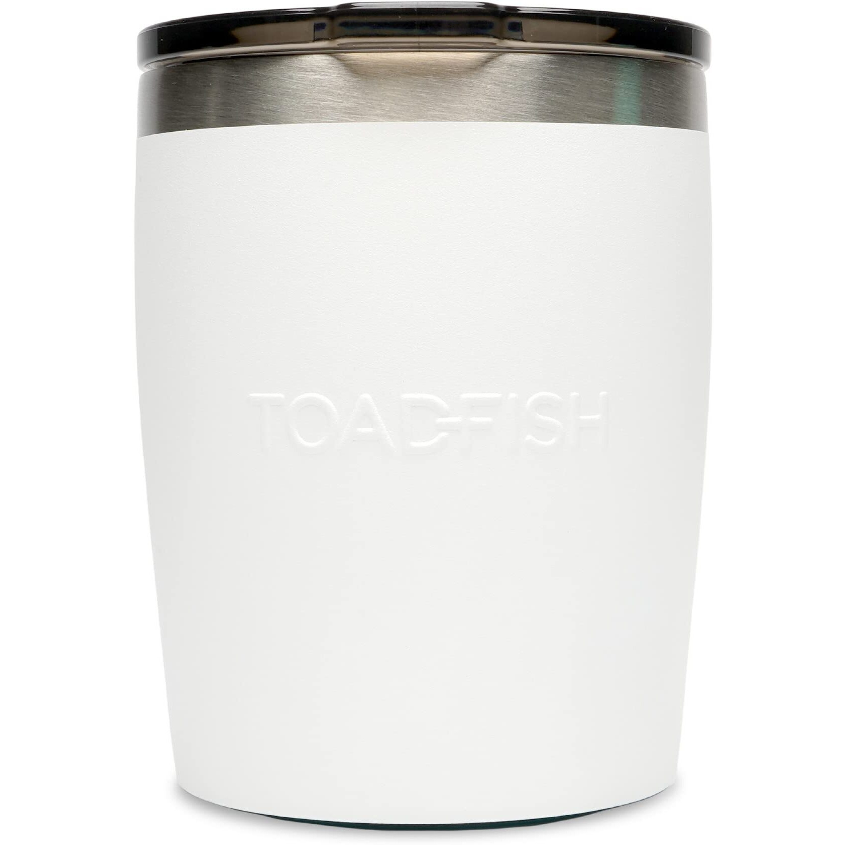 TOADFISH NON-TIPPING 10OZ ROCKS TUMBLER - WHITE