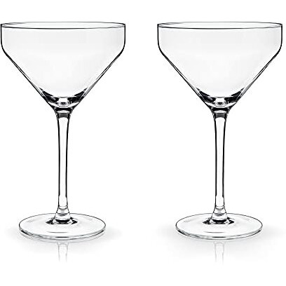 Angled Martini Glasses by Viski