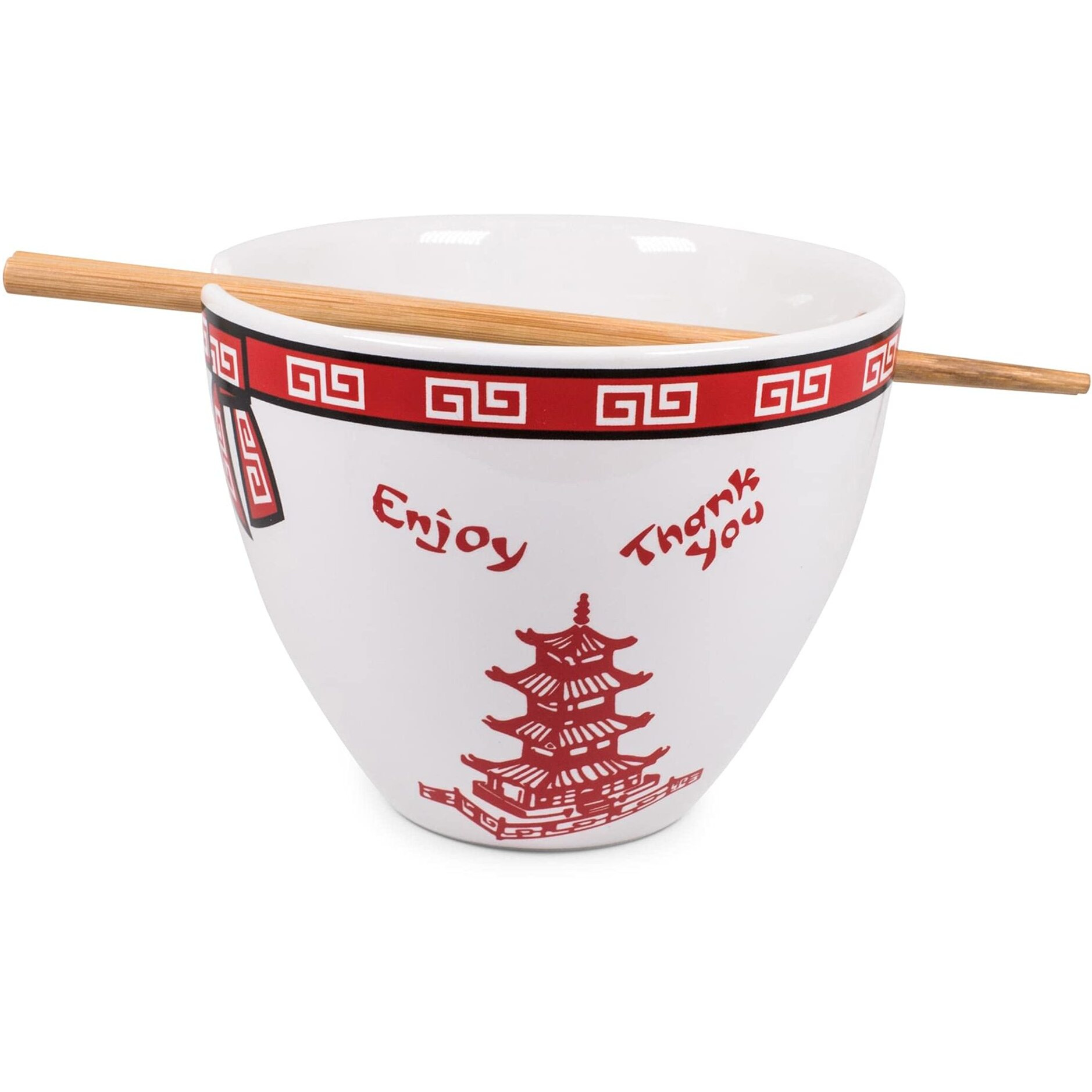 Bowl Bop chinese Takeout Box Dinnerware Set  16-Ounce Ramen Bowl, chopsticks