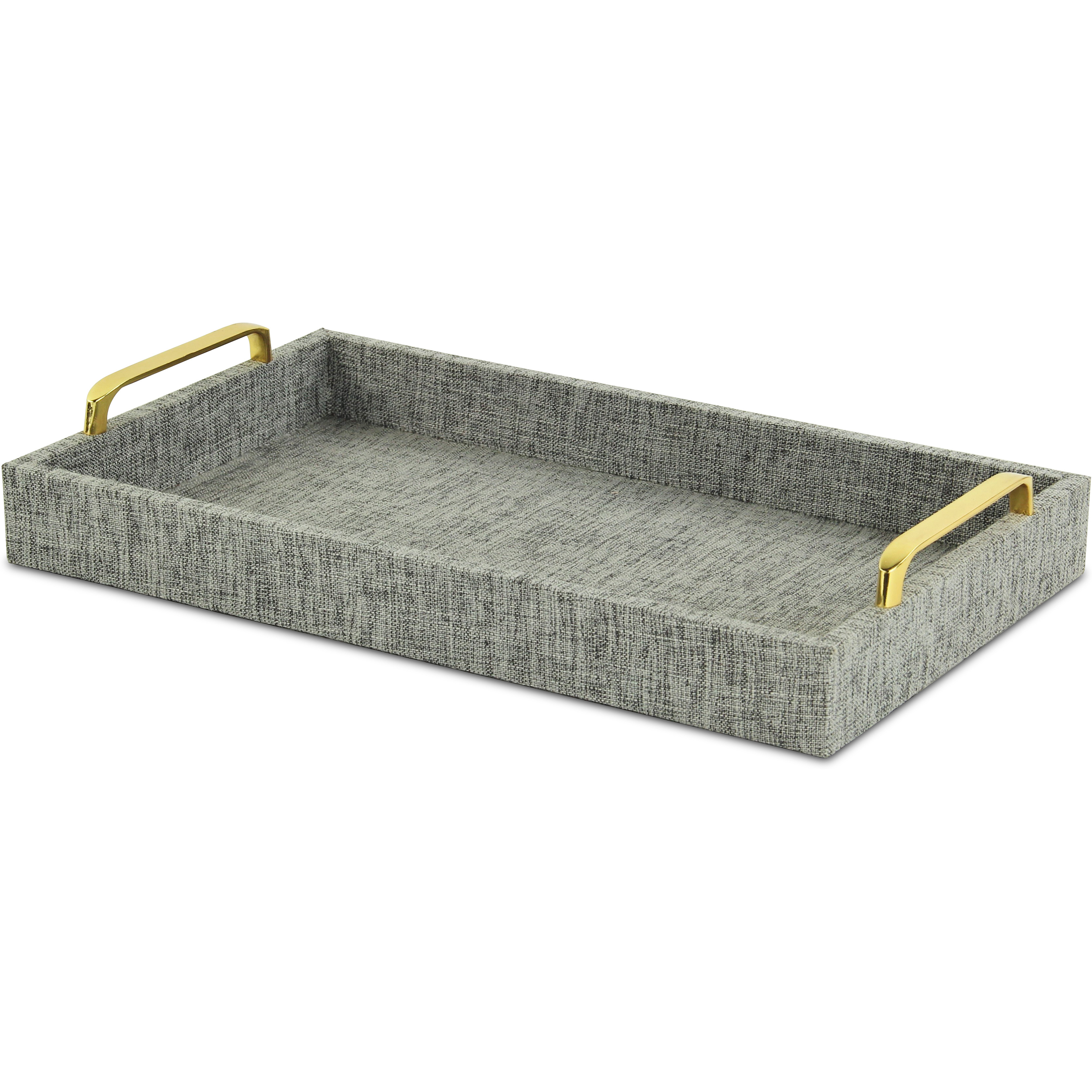 Canter Isle Linen Tray - Gray