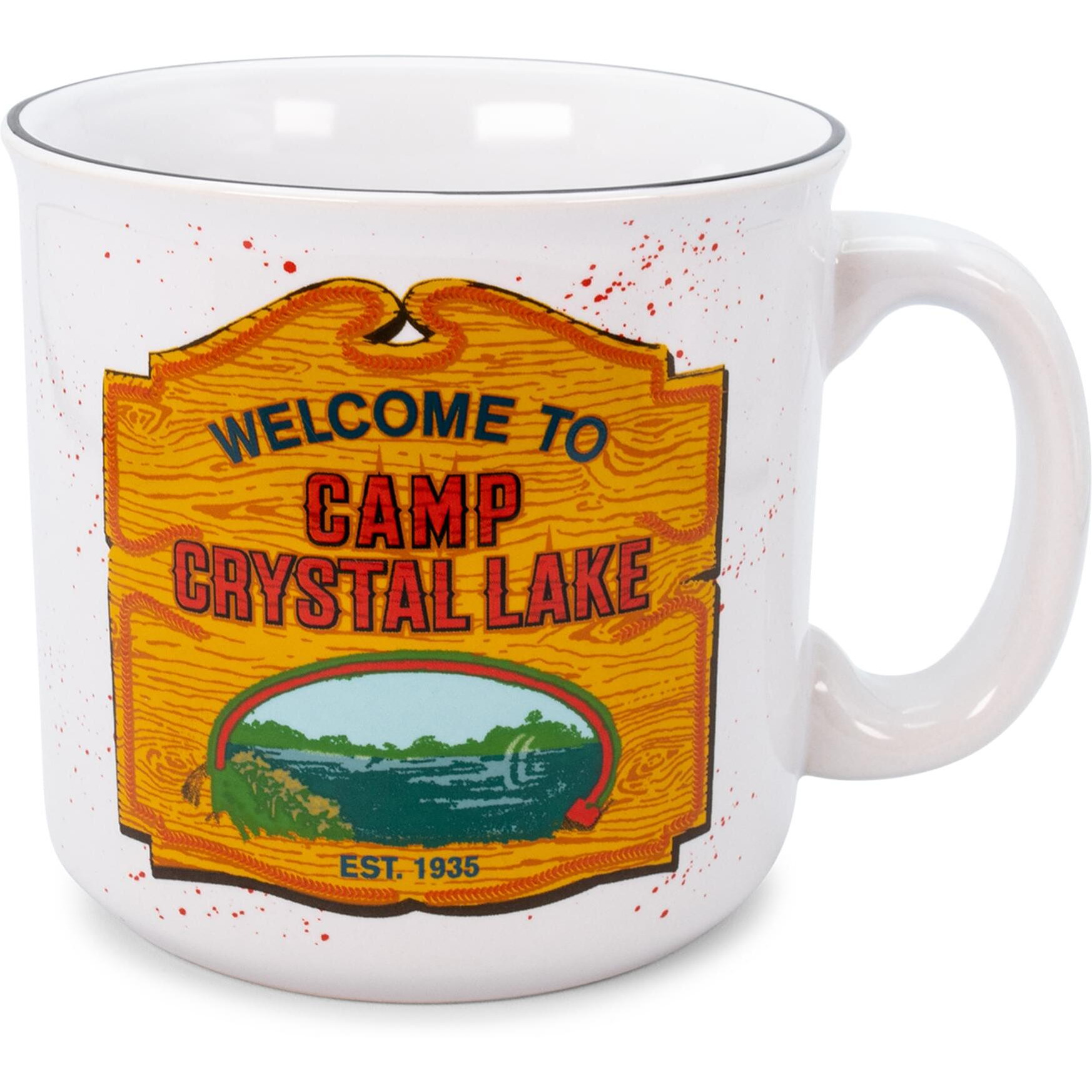 Friday the 13th Welcome To Camp Crystal Lake Ceramic Camper Mug | 20 Ounces