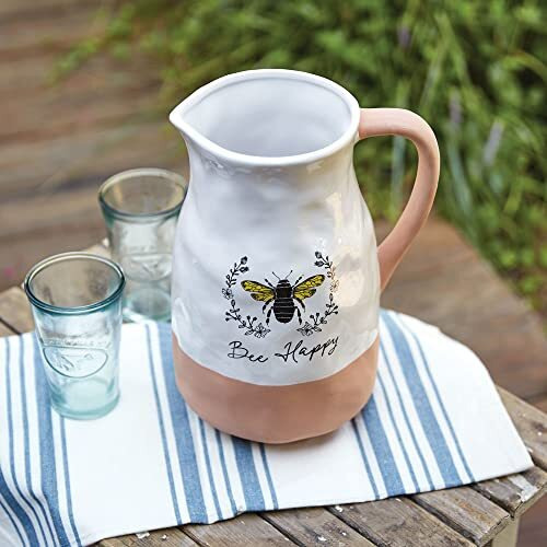 Bee Happy Milk Pitcher