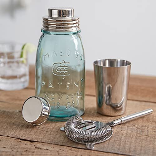 Mason Jar Bar Set