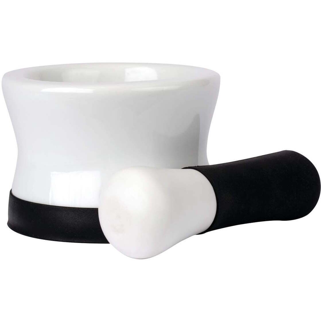 Porcelain Mortar & Pestle grinding