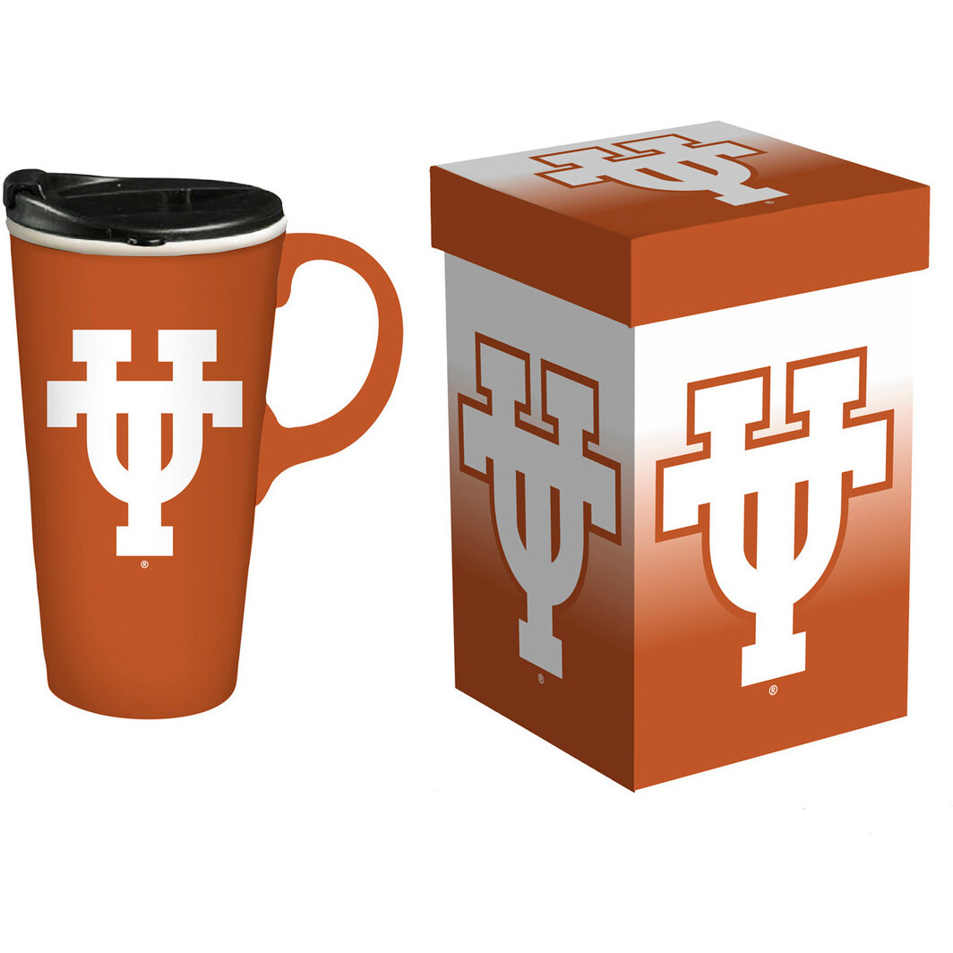 Texas Longhorns Drink 17oz Travel Latte Boxed