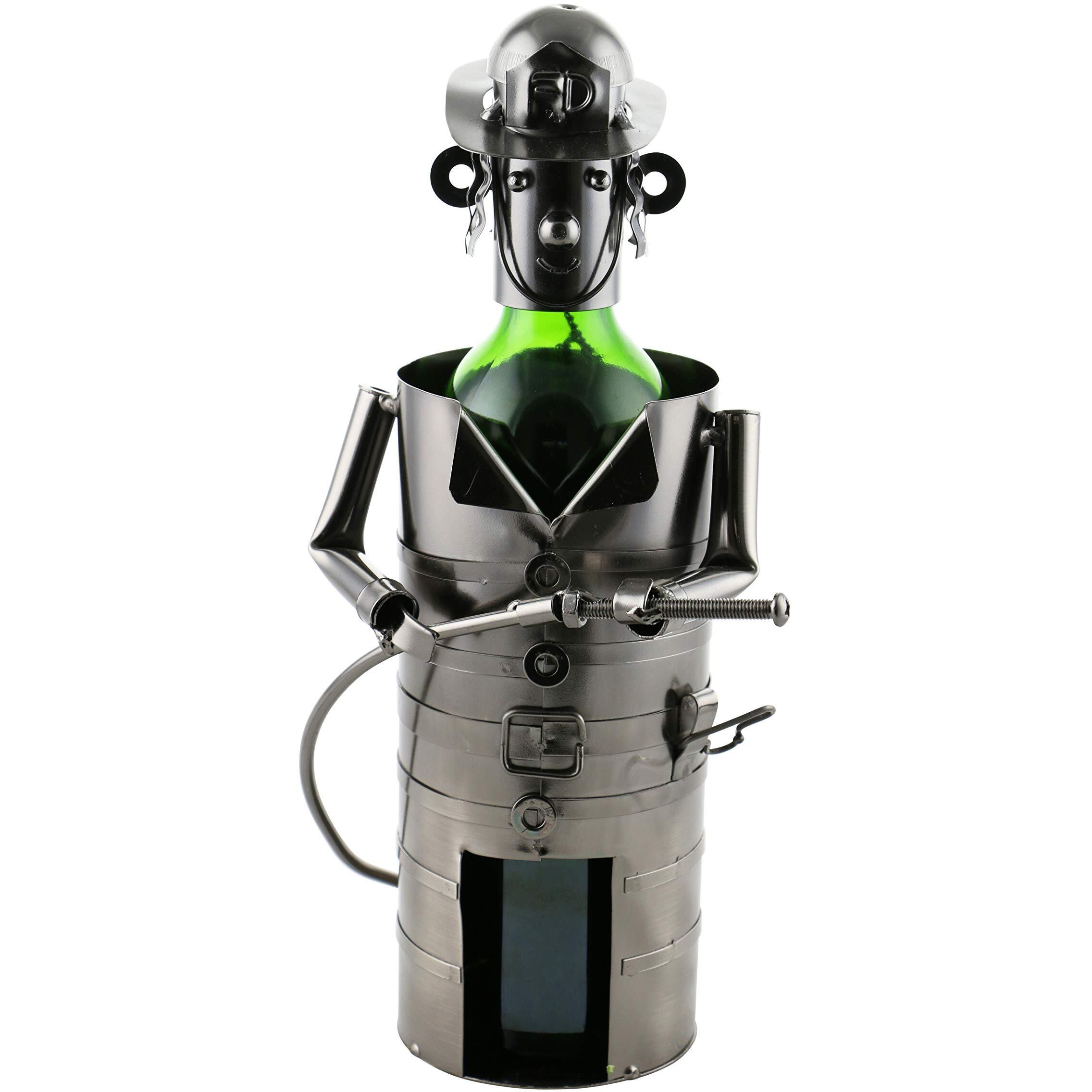 Wine Bottle Holder - Fireman