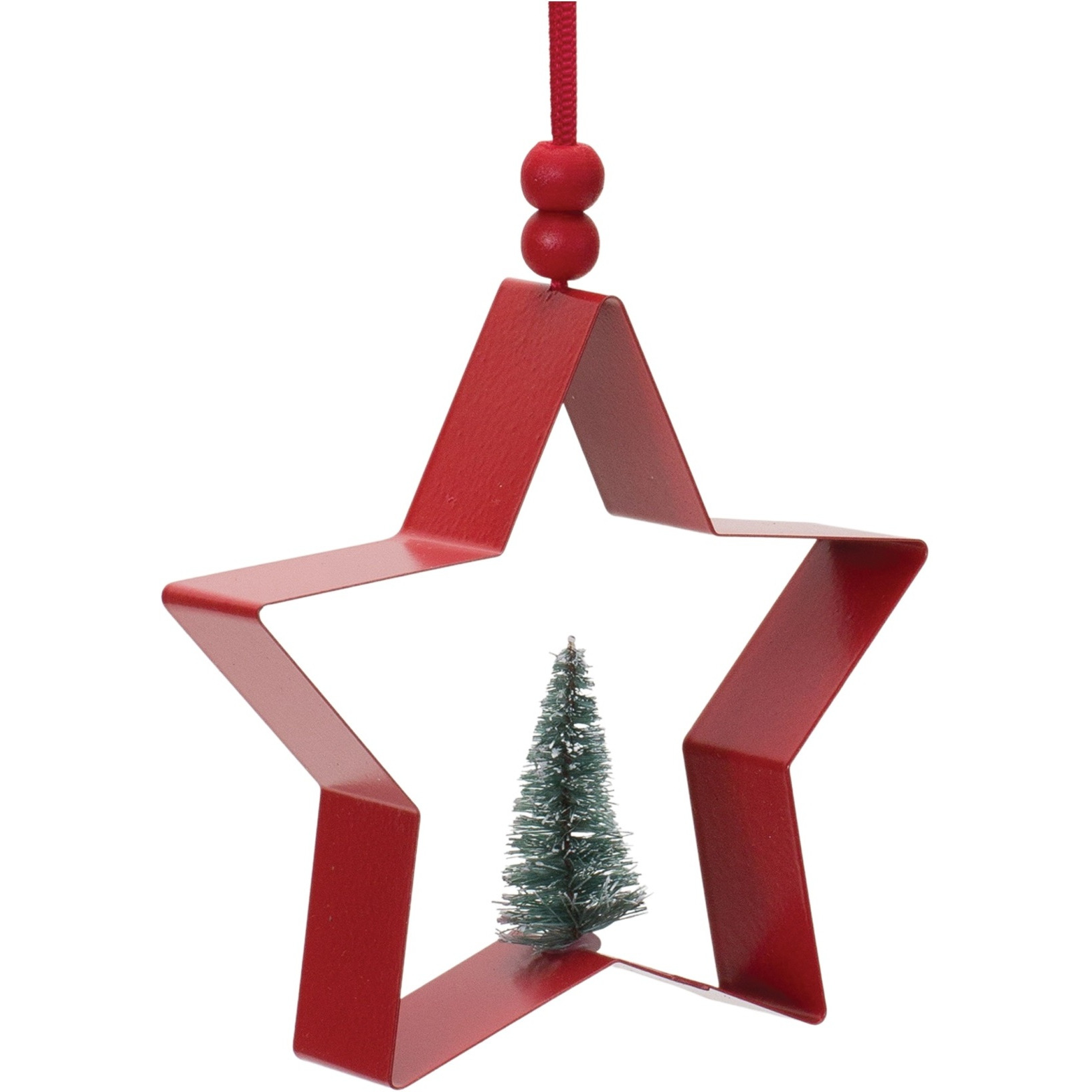 Star and Pine Tree Cookie Cutter Ornament (Set of 6)