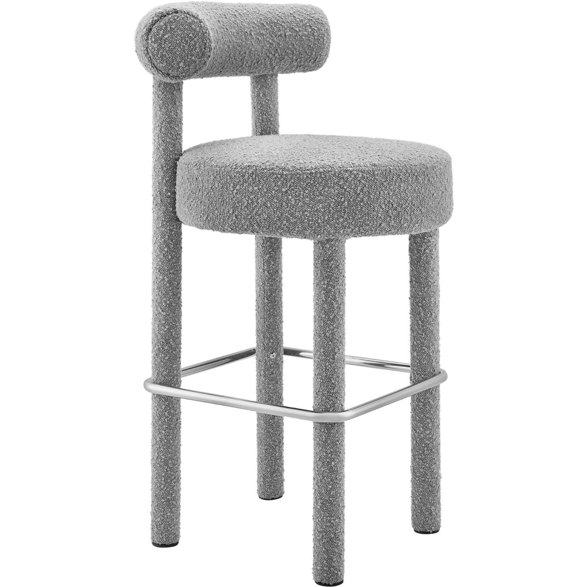 Toulouse Boucle Fabric Bar Stool - Set of 2