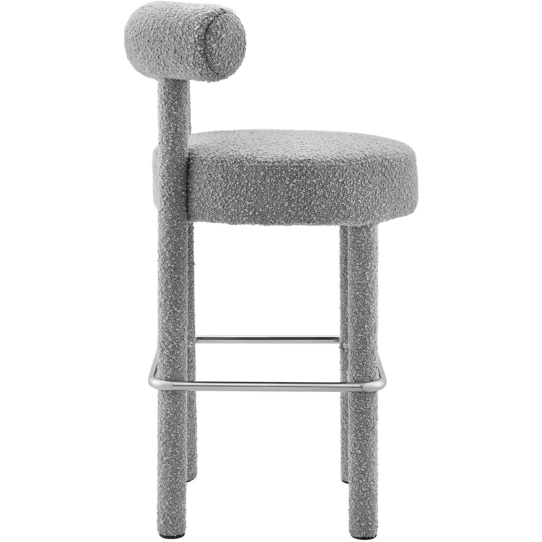 Toulouse Boucle Fabric Bar Stool - Set of 2