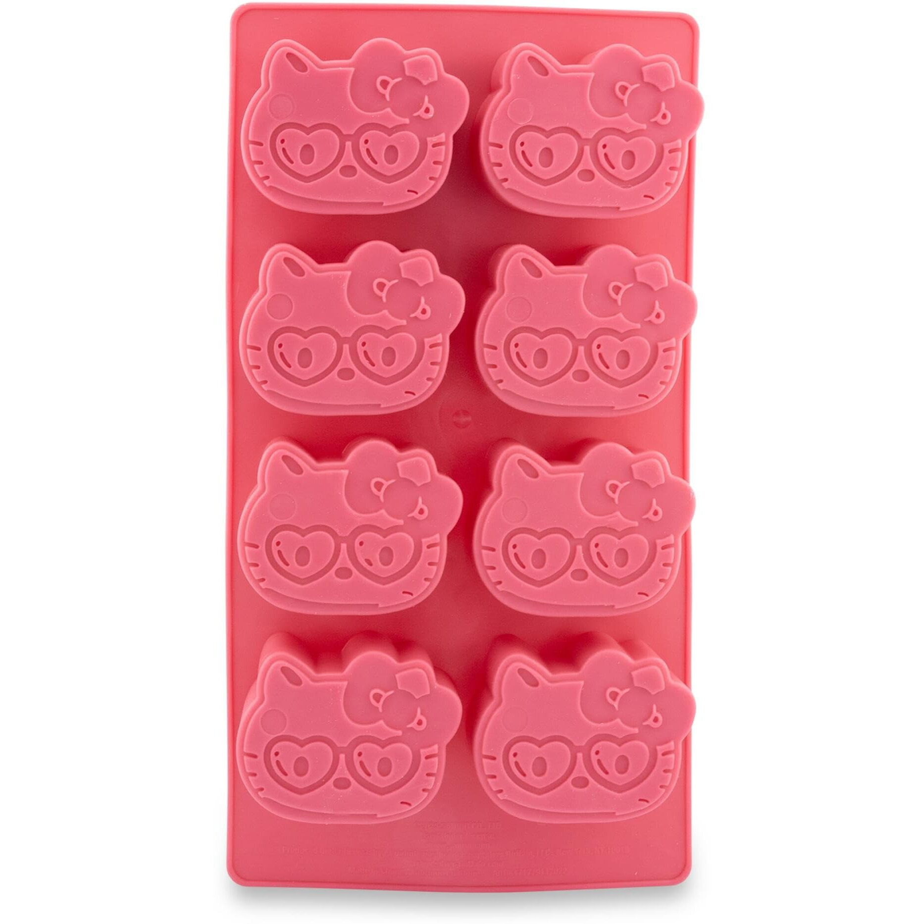 Sanrio Hello Kitty Hearts Silicone Ice cube Tray  Makes 8 cubes