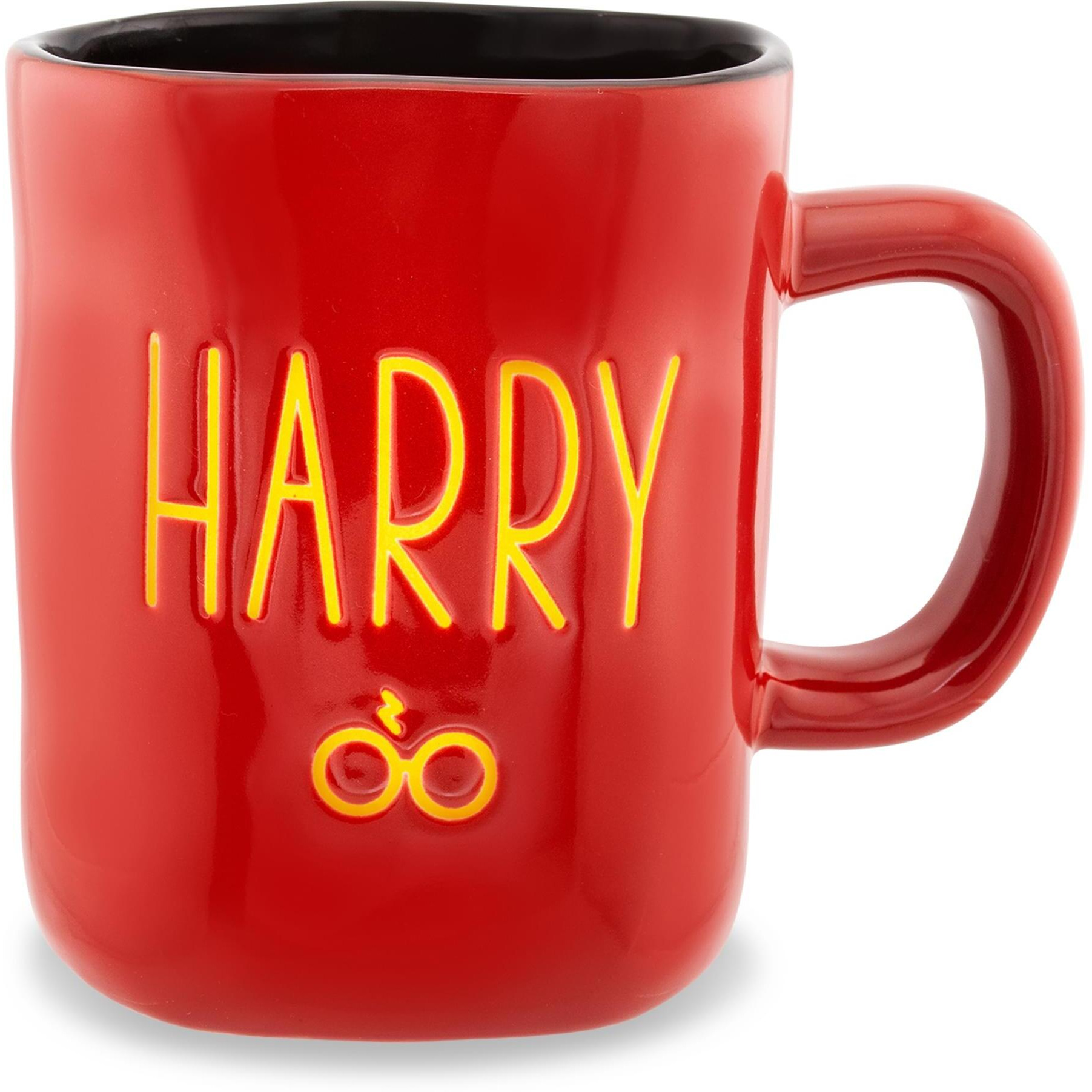 Harry Potter Wax Resist ceramic Pottery Mug  Holds 25 Ounces