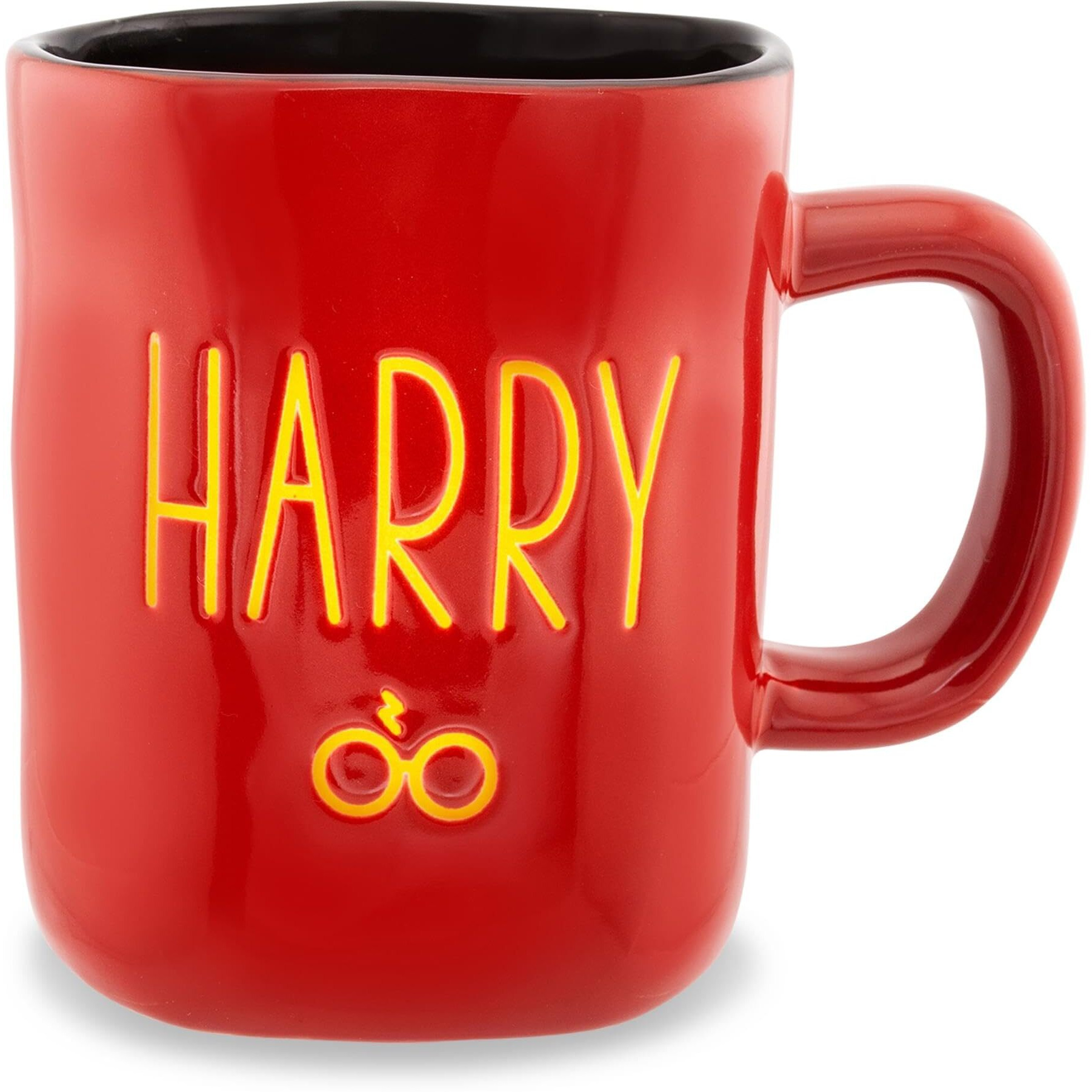 Harry Potter Wax Resist ceramic Pottery Mug  Holds 25 Ounces