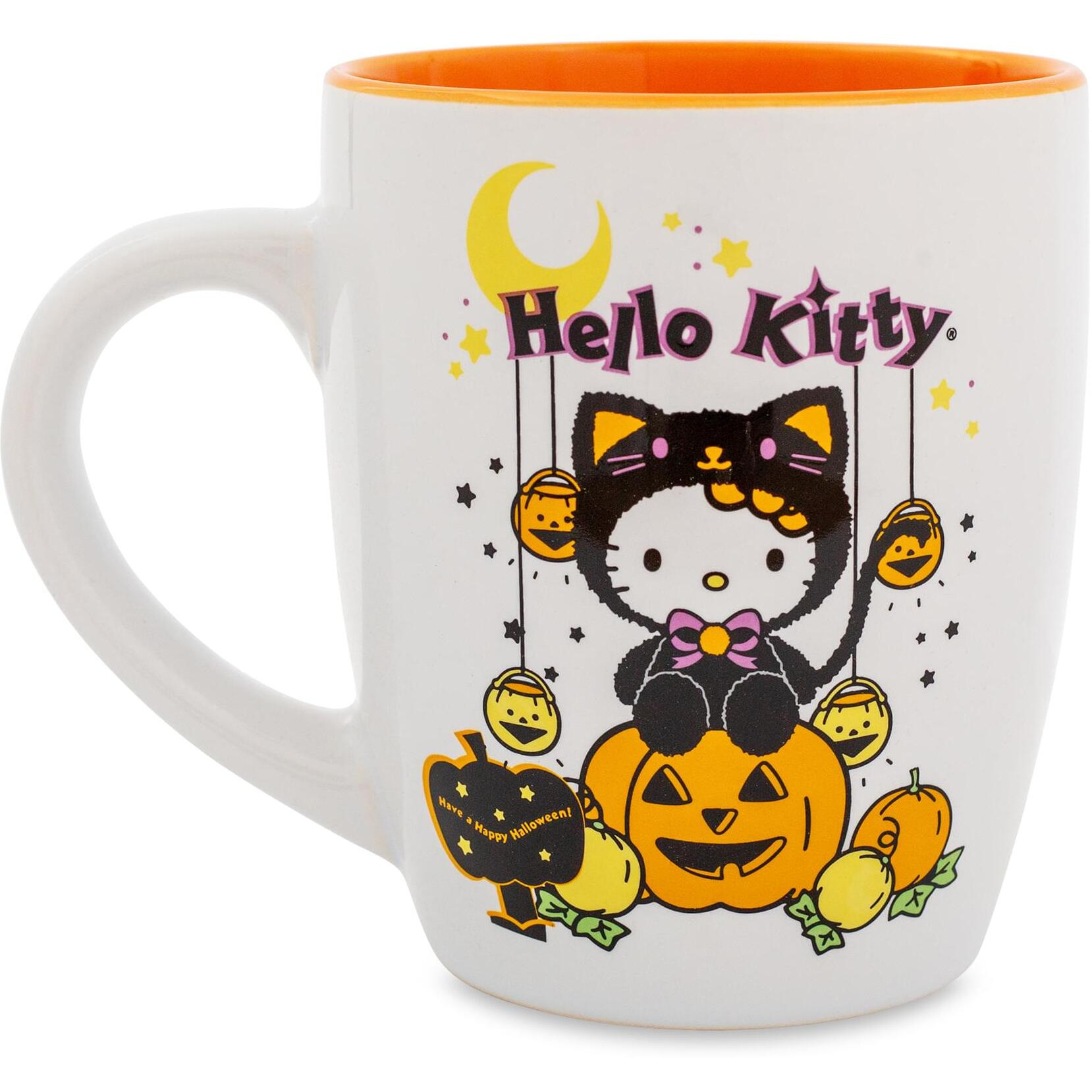 Sanrio Hello Kitty Pumpkin Patch Jumbo curved ceramic Latte Mug  Hold 25 Ounces