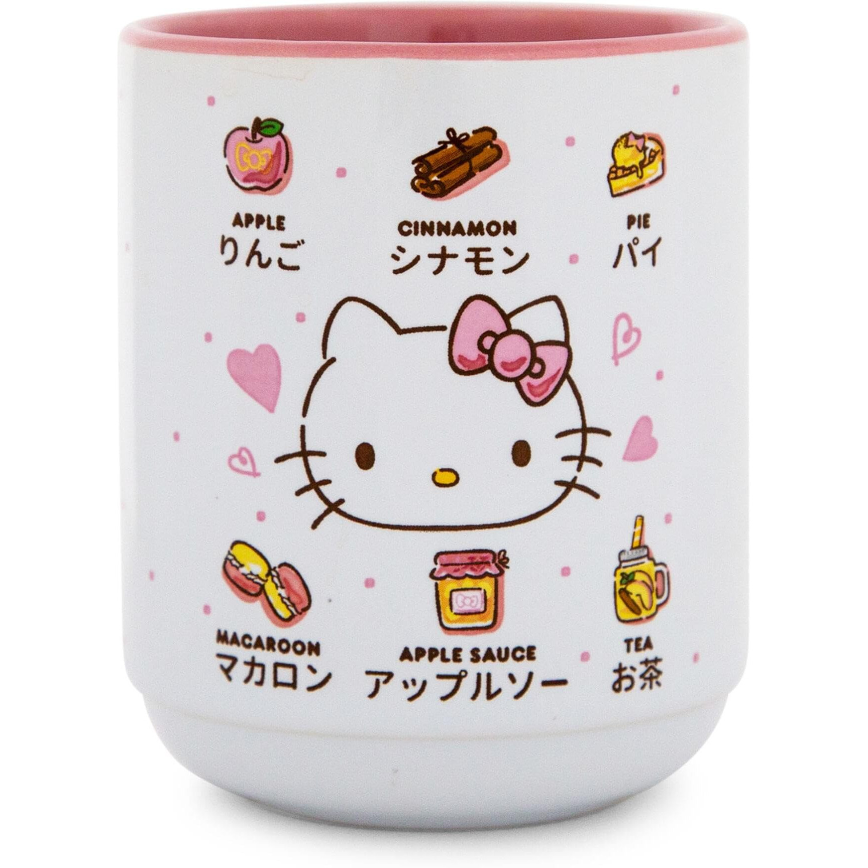 Sanrio Hello Kitty Apple Icons Asian ceramic Tea cup  Holds 9 Ounces