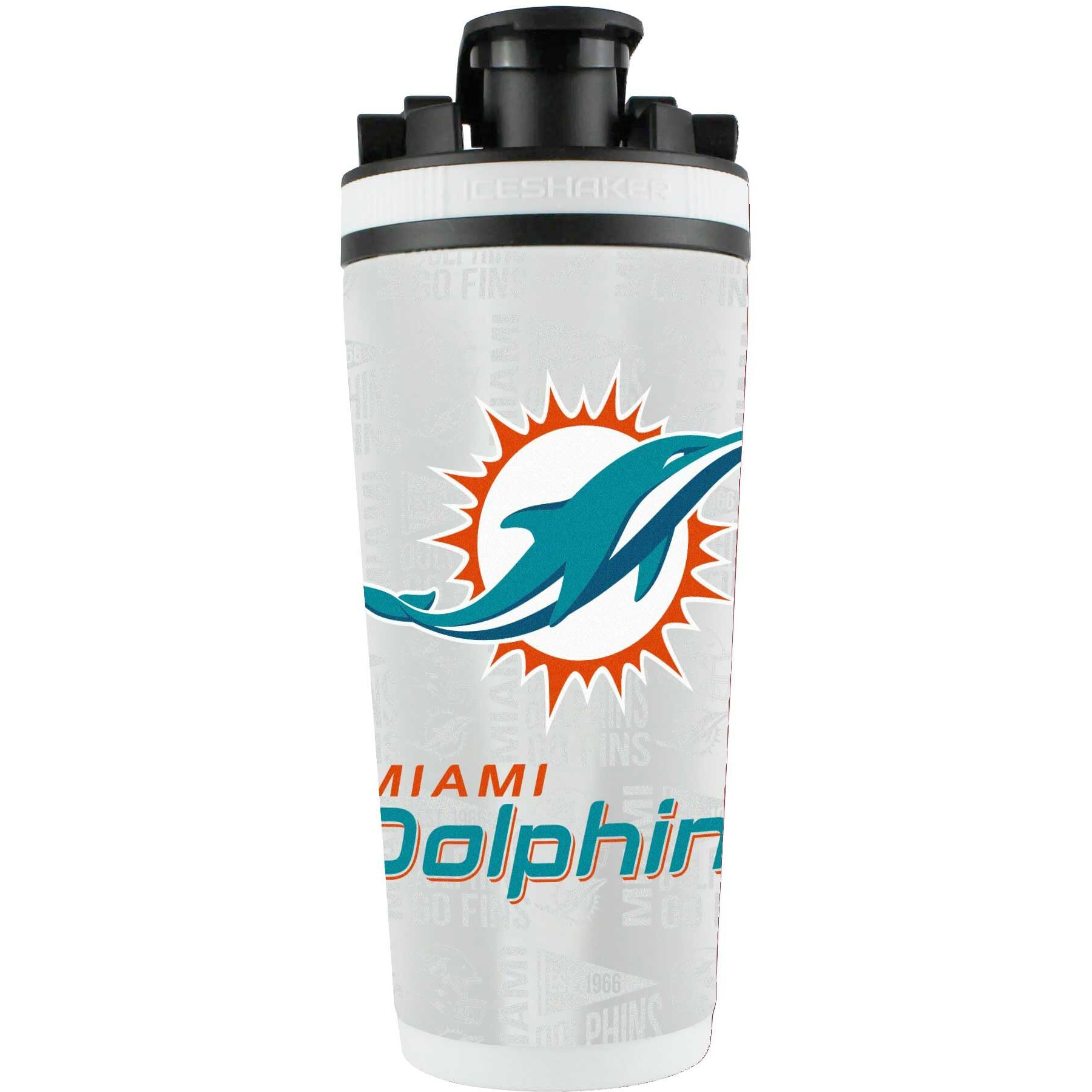 Miami Dolphins Ice Shaker 26oz Stainless Steel