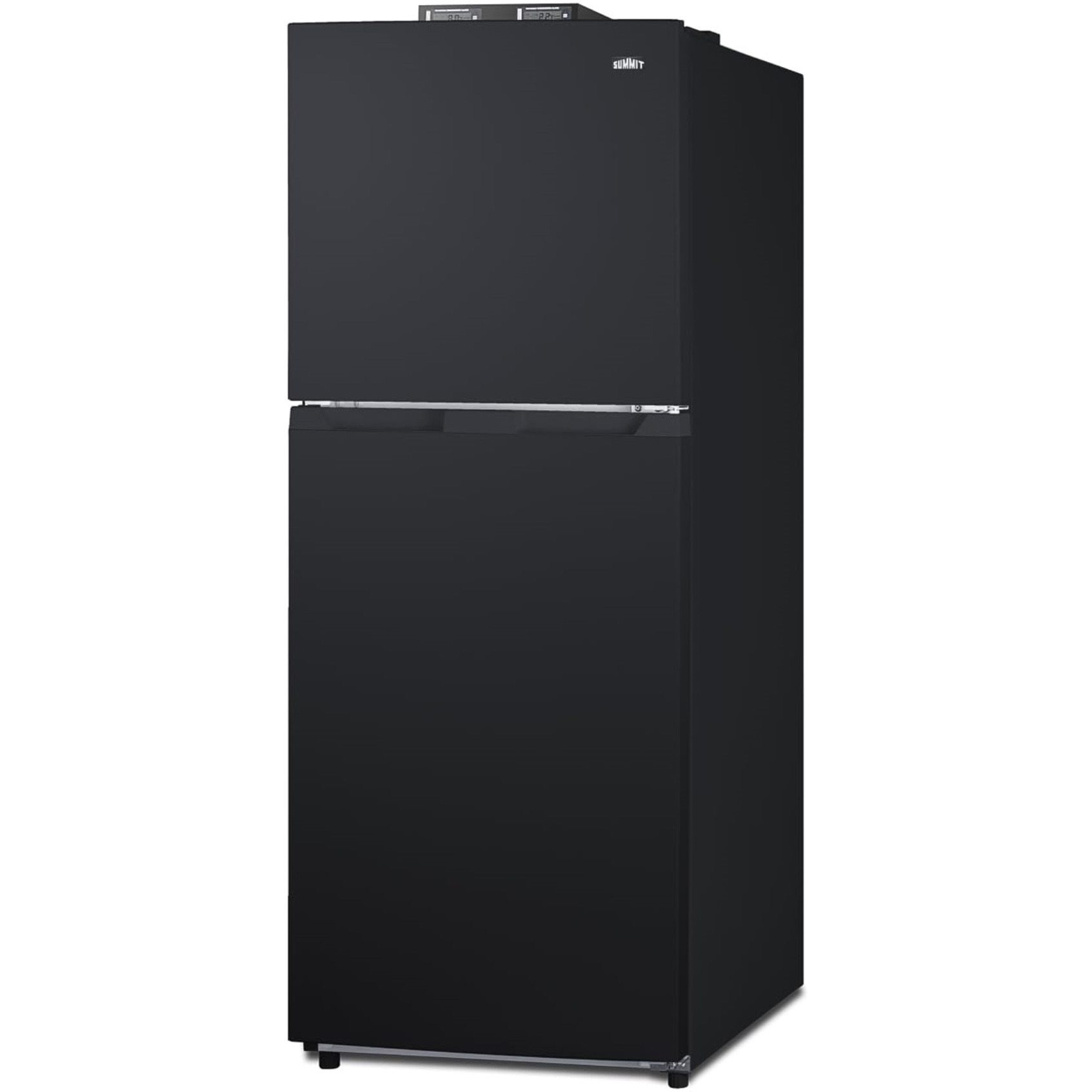 Summit BKRF1087B 24" Wide Break Room Refrigerator-Freezer (Right Hand Door, Black)