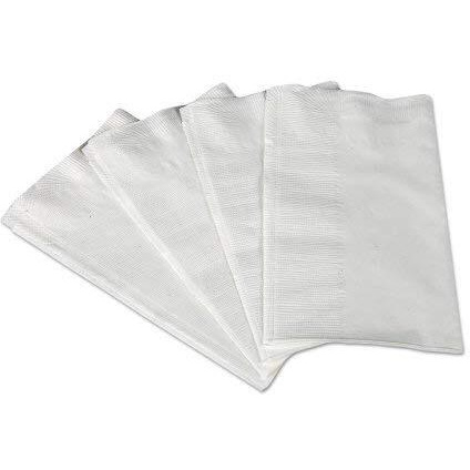 14.5 x 16.5 in. Dinner Napkins  2-Ply - White