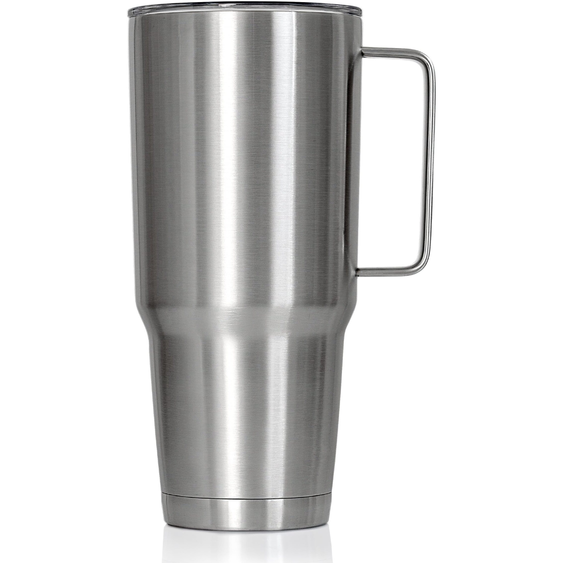 64 oz Stainless Steel Double Vacuum Wall Tumbler with Handle & Lid